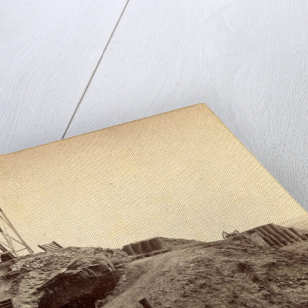Interior of Fort Sumpte, showing light house by Anonymous