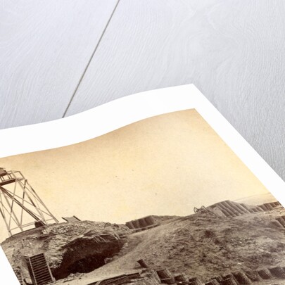 Interior of Fort Sumpte, showing light house by Anonymous