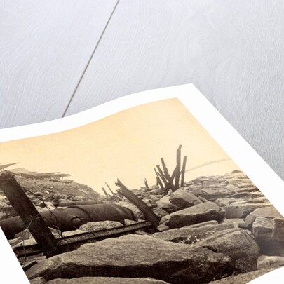 Sea face of Fort Sumpte, shewing (i.e. showing) broken guns &c by Anonymous
