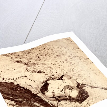 Dead Confederate soldier in the trenches, USA by Anonymous