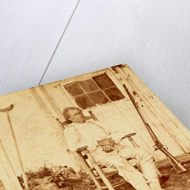 John L. Burns, the old hero of Gettysburgh (i.e. Gettysburg), recovering from his wounds, USA by Anonymous