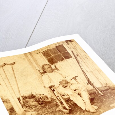 John L. Burns, the old hero of Gettysburgh (i.e. Gettysburg), recovering from his wounds, USA by Anonymous