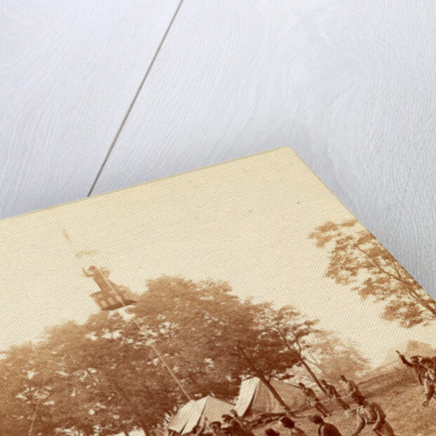 Professor Lowe in his balloon by Anonymous