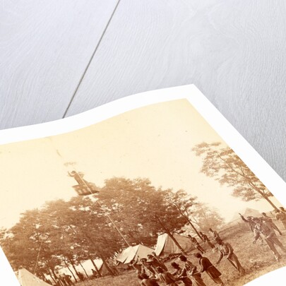 Professor Lowe in his balloon by Anonymous