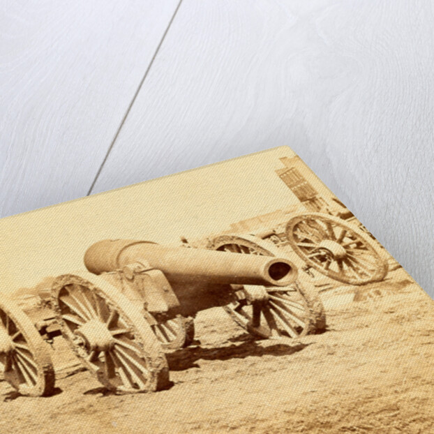 Captured seige guns, at Rocketts, Richmond, Va, USA by Anonymous