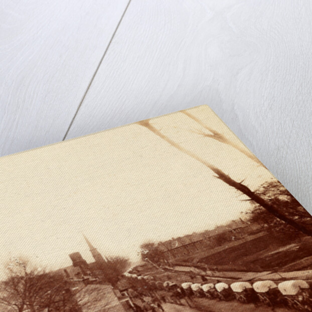 First wagon train entering Petersburg, USA by Anonymous