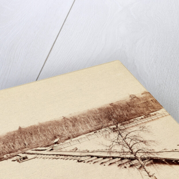 Pontoon across the Appomattox River, VA, Broadway Landing, USA by Anonymous