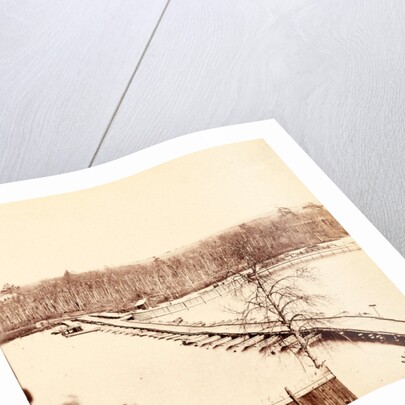 Pontoon across the Appomattox River, VA, Broadway Landing, USA by Anonymous