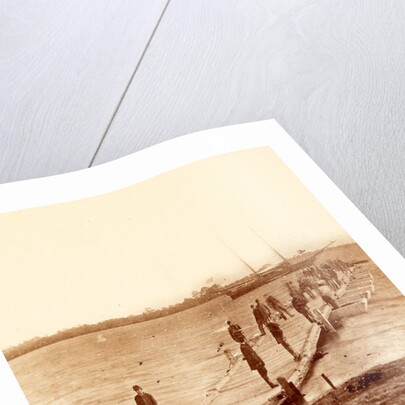 Building a pontoon bridge at Beaufort, S.C., USA by Anonymous