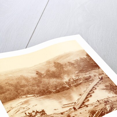 A canvas pontoon bridge, USA by Anonymous