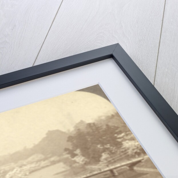 Cherry-blossoms along the moat surrounding the Imperial Palace Park, Tokyo, Japan by Anonymous