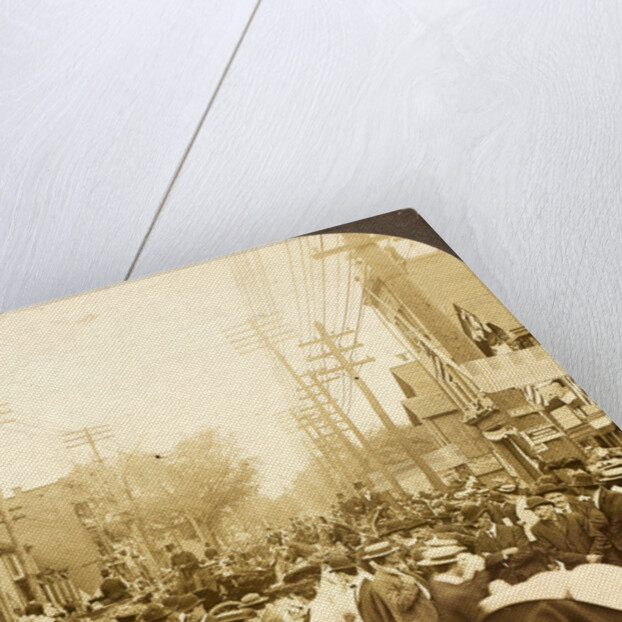 C.T.A.U. Parade on S. Main St., showing John Mitchell in carriage, Wilkes-Barre, Pa., Aug. 10, 1905., USA by Anonymous