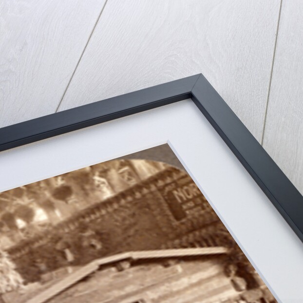 Log cabin home of President Roosevelt brought from North Dakota to the World's Fair, St. Louis, USA by Anonymous