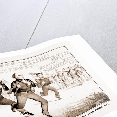 The great footrace for the presidential purse (100,000 and picking) over the Union Course 1852 by Anonymous