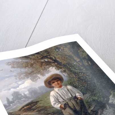Whittier's barefooted boy by Eastman Johnson