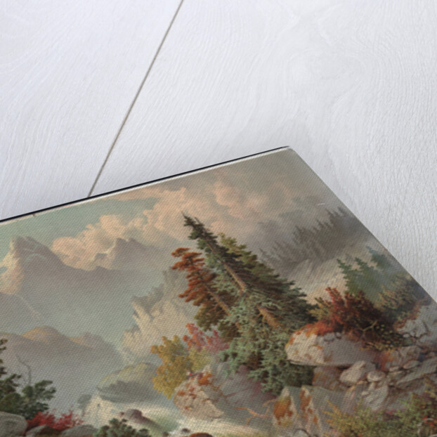 Cascade in the Rocky Mountains by Anonymous