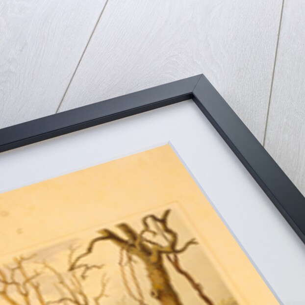 Spring--Burning fallen trees in a girdled clearing--Western scene by G. Harvey