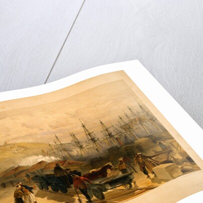 The railway at Balaklava, looking south by William Simpson