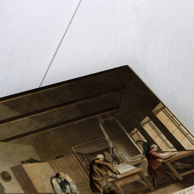 A perspective view of a lapping room by Anonymous