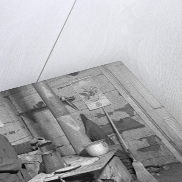 Scott's Run, West Virginia. Employed bachelor at home in Sessa Hill by Lewis Hine