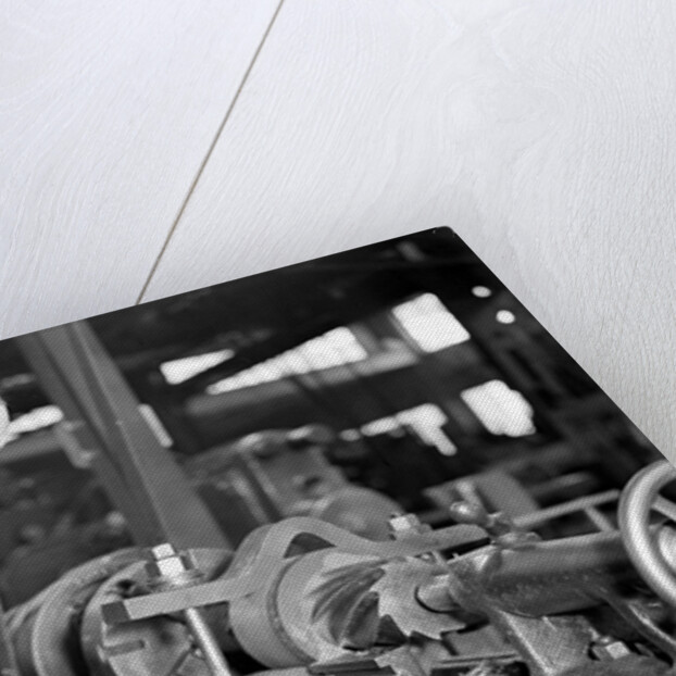 Eddystone, Pennsylvania - Railroad parts. Toolmaker making a taper sleeve gauge from a taper reamer, March 1937 by Lewis Hine