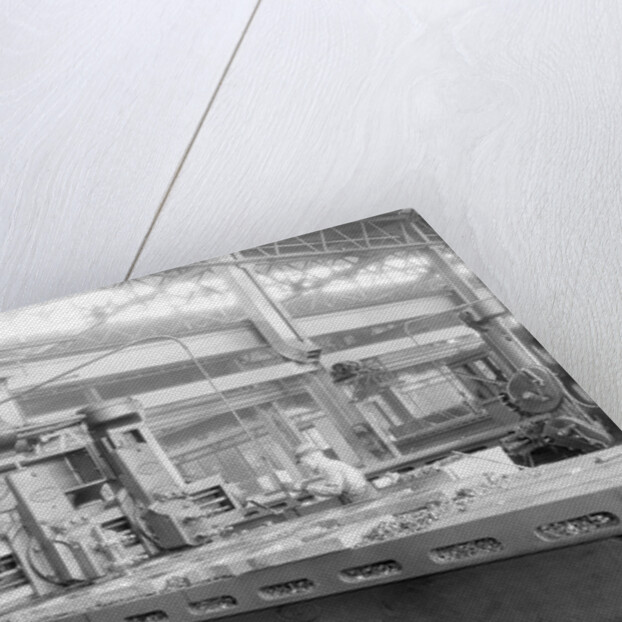 Eddystone, Pennsylvania - Railroad parts. Man working at machinery., May 1937 by Lewis Hine