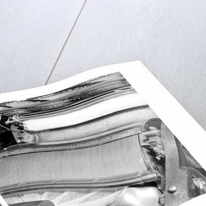 Manchester, New Hampshire - Textiles. Pacific Mills. Carding machine, April 1937 by Lewis Hine