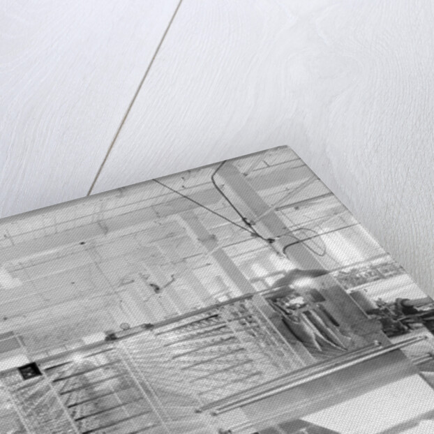 Paterson, New Jersey - Textiles. Jackson Winding and Warping Company. Picture of a Sipp-Eastwood DY type of High Speed Warper. by Lewis Hine