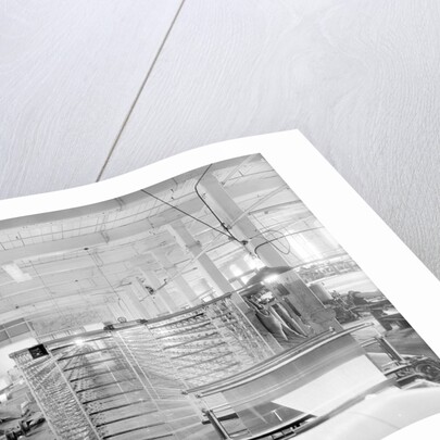 Paterson, New Jersey - Textiles. Jackson Winding and Warping Company. Picture of a Sipp-Eastwood DY type of High Speed Warper. by Lewis Hine