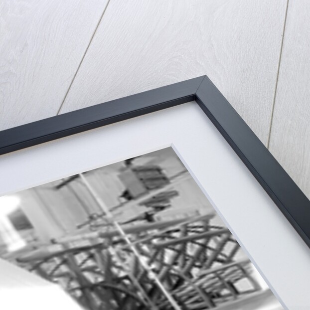 Paterson, New Jersey - Textiles. Jackson Winding and Warping Company. Picture of a Sipp-Eastwood DY type of High Speed Warper. by Lewis Hine