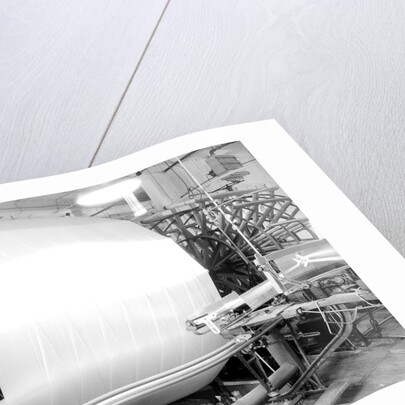 Paterson, New Jersey - Textiles. Jackson Winding and Warping Company. Picture of a Sipp-Eastwood DY type of High Speed Warper. by Lewis Hine