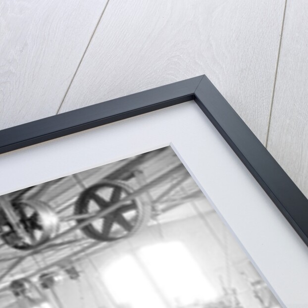 Paterson, New Jersey - Textiles. Two views of an idle petty shop. Taken in the Barnet Mills, June 1937 by Lewis Hine