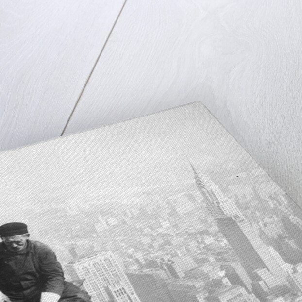 Photograph of a Workman on the Framework of the Empire State Building, 1936 by Lewis Hine