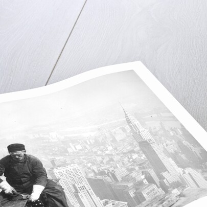 Photograph of a Workman on the Framework of the Empire State Building, 1936 by Lewis Hine
