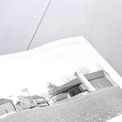 Lancaster, Pennsylvania - Housing. Better class farm on Harrisburg Pike showing barn and tobacco shed, 1936 by Lewis Hine