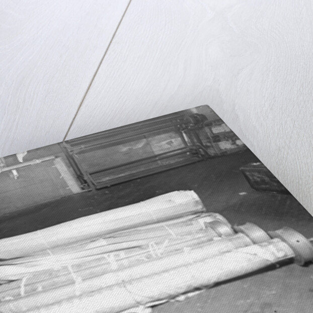 Paterson, New Jersey - Textiles. Beams and beam paper, March 1937 by Lewis Hine