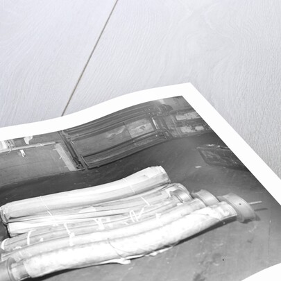 Paterson, New Jersey - Textiles. Beams and beam paper, March 1937 by Lewis Hine