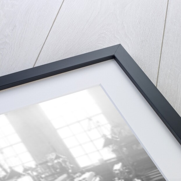 Paterson, New Jersey - Textiles. Idle looms in a cockroach shop. Note the empty beams in the foreground, March 1937 by Lewis Hine