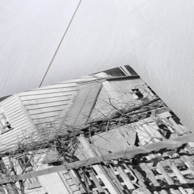 Paterson, New Jersey - Textiles. Rear tenement off Summer St. Former silk workers, March 1937 by Lewis Hine