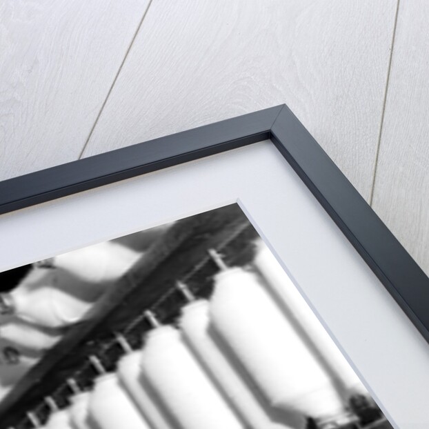 Millville, New Jersey - Textiles. Millville Manufacturing Co. Lady twisting thread, 1936 by Lewis Hine