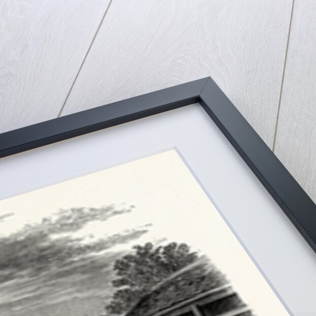 Belvoir Castle, from the Stables, showing the Covered Exercise ground by Anonymous