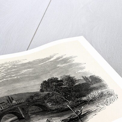 The Hall and Bridge from the Park, Kedleston Hall by Anonymous