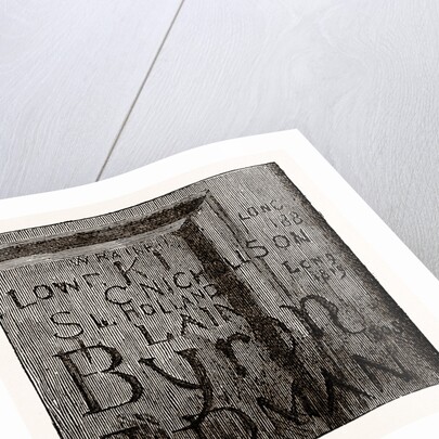 Byron's Name, from the Fourth Form Room by Anonymous