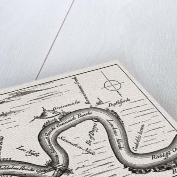 The Thames, From Ratcliffe To Woolwich In 1588 by Anonymous