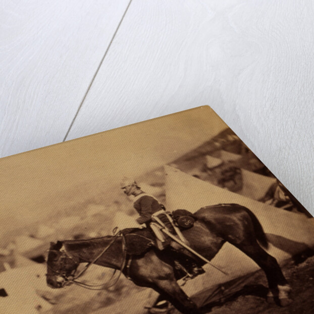 Major Burton, 5th Dragoon Guards, Crimean War by Roger Fenton