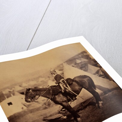 Major Burton, 5th Dragoon Guards, Crimean War by Roger Fenton