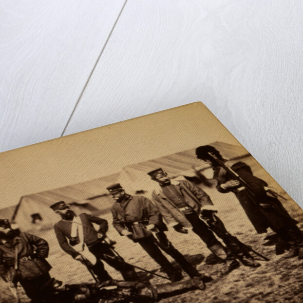 Lieutenant Colonel Munro & officers of the 39th Regiment, Crimean War by Roger Fenton