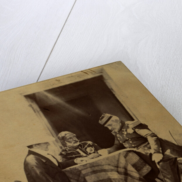 Council of War held at Lord Raglan's Head Quarters, Crimean War by Roger Fenton