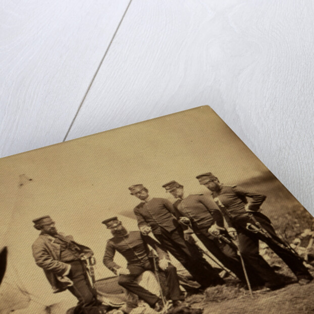 Officers of the 57th Regiment, Crimean War by Roger Fenton