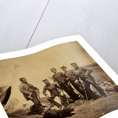 Officers of the 57th Regiment, Crimean War by Roger Fenton